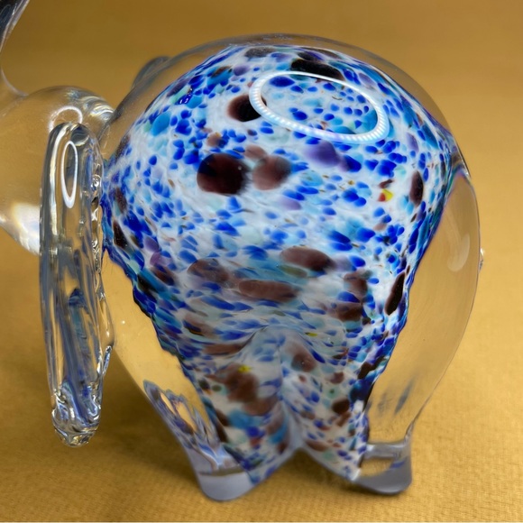 Art glass Elephant Murano style - signed by the artist - Picture 6 of 7